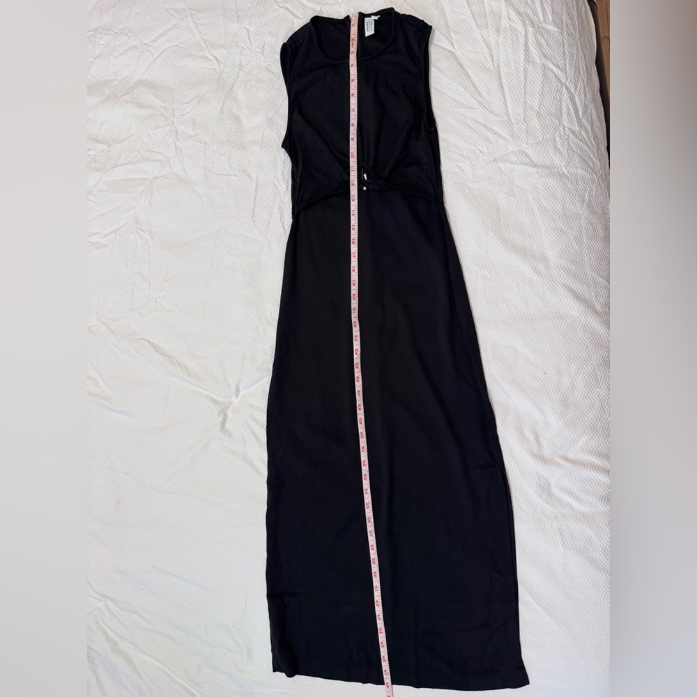& Other Stories Cut-out Hardware Midi Black Dress In EU 34 - Picture 7 of 16